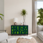 DESERT GREEN Sideboard mit 2 Türen in Schwarz