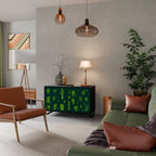 DESERT GREEN Sideboard mit 2 Türen in Schwarz