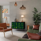 DESERT GREEN Sideboard mit 2 Türen in Schwarz