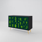 DESERT GREEN Sideboard mit 2 Türen in Schwarz