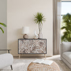 PASSING TIME 2-Door Sideboard in Black Finish