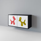 CHILDHOOD MEMORY 2-Door Sideboard in Black Finish