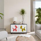 CHILDHOOD MEMORY 2-Door Sideboard in Black Finish