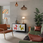 CHILDHOOD MEMORY 2-Door Sideboard in Black Finish