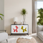 CHILDHOOD MEMORY 2-Door Sideboard in Black Finish