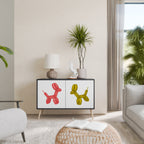 CHILDHOOD MEMORY 2-Door Sideboard in Black Finish