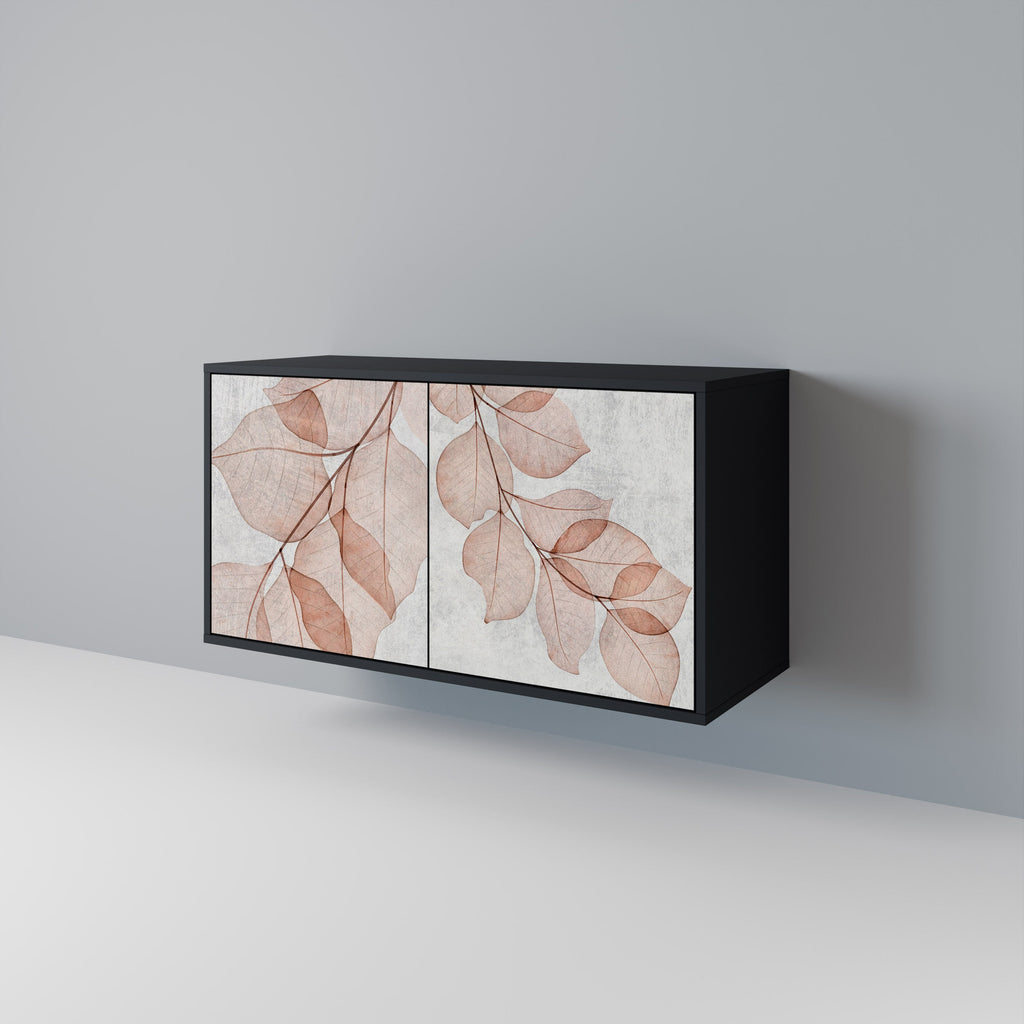 AUTUMN FRAGILITY Sideboard mit 2 Türen in Schwarz