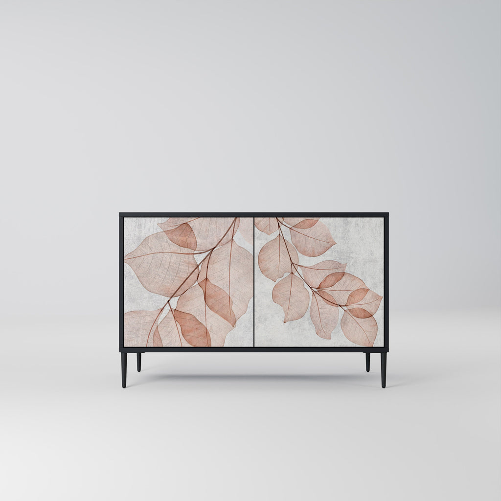 AUTUMN FRAGILITY Sideboard mit 2 Türen in Schwarz