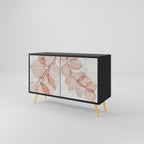 AUTUMN FRAGILITY Sideboard mit 2 Türen in Schwarz