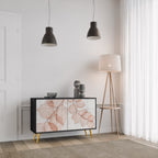 AUTUMN FRAGILITY Sideboard mit 2 Türen in Schwarz