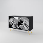 BIKE ENERGY Sideboard mit 2 Türen in Schwarz
