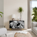 BIKE ENERGY Sideboard mit 2 Türen in Schwarz