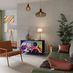 BIKE DREAMS 2-Door Sideboard in Black Finish