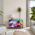 BIKE DREAMS 2-Door Sideboard in Black Finish