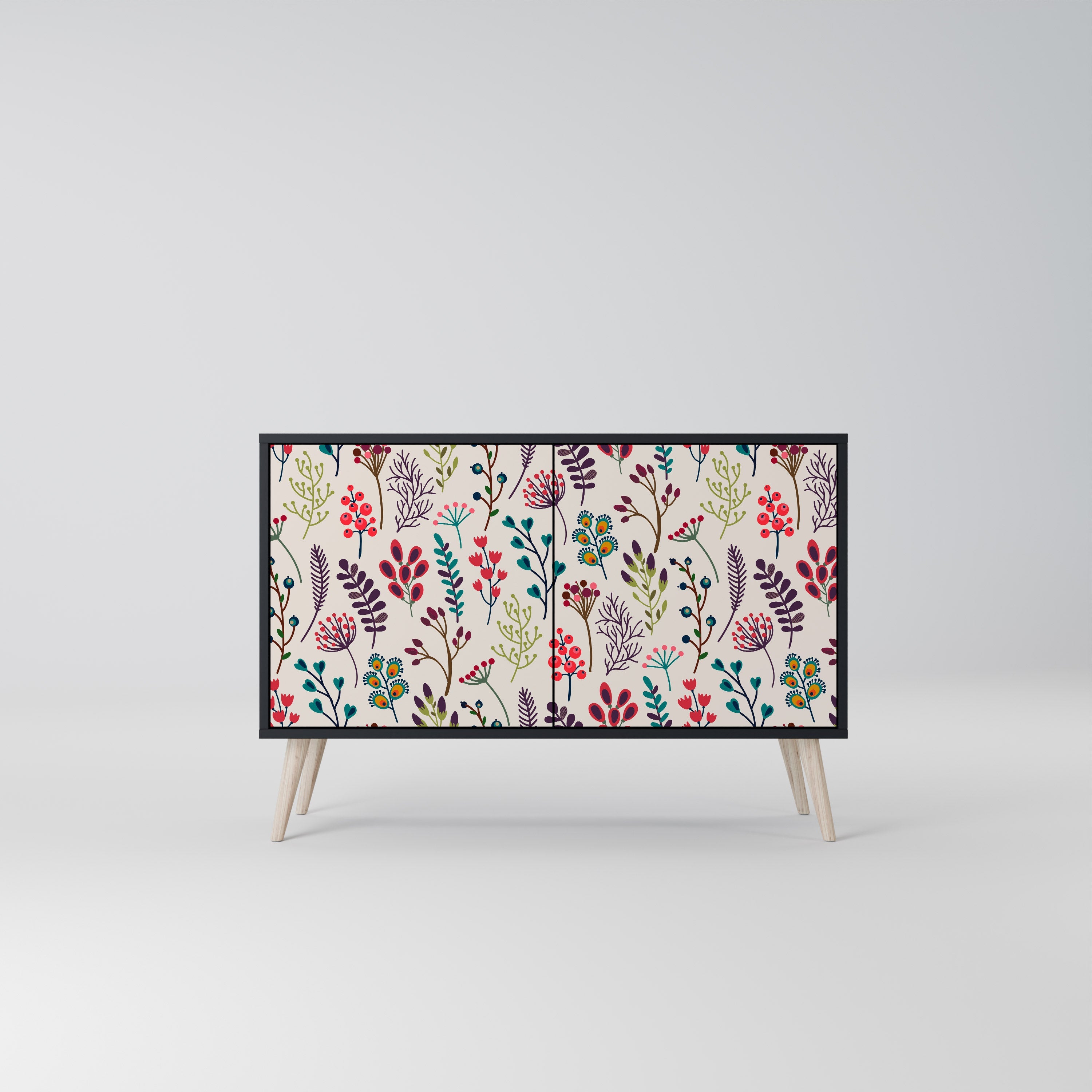 AUTUMN SUNDRIES 2-Door Sideboard in Black Finish