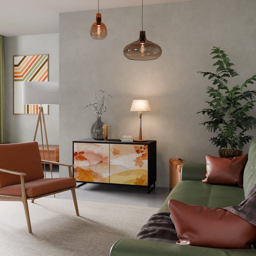 TRACES OF AUTUMN Sideboard mit 2 Türen in Schwarz