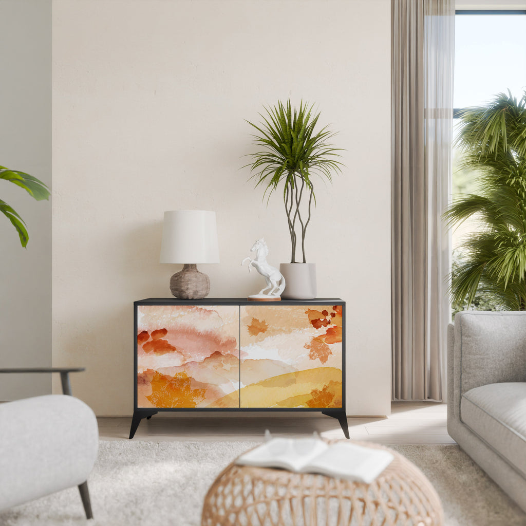 TRACES OF AUTUMN Sideboard mit 2 Türen in Schwarz