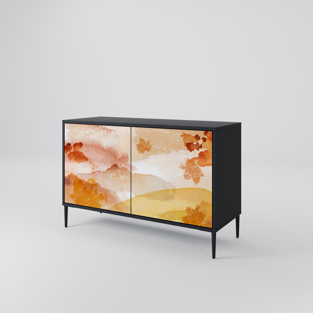 TRACES OF AUTUMN Sideboard mit 2 Türen in Schwarz