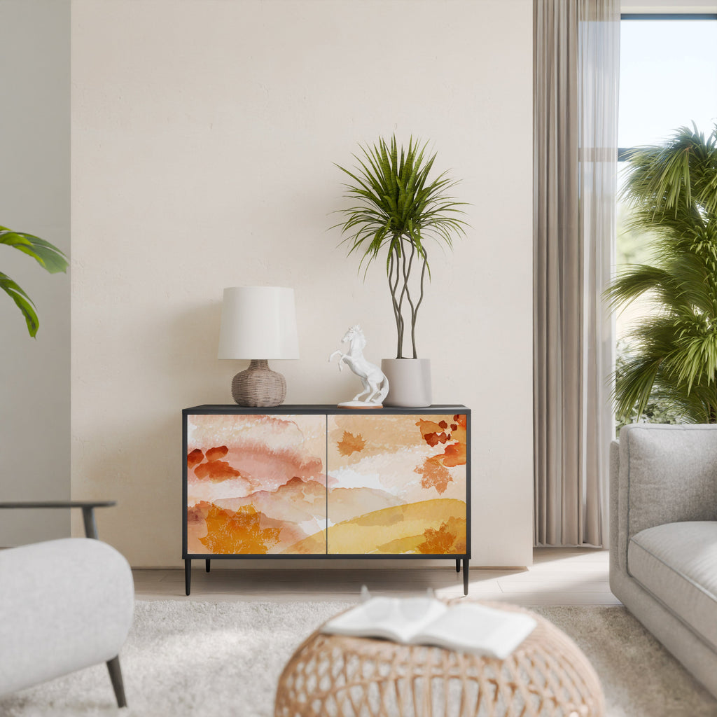 TRACES OF AUTUMN Sideboard mit 2 Türen in Schwarz