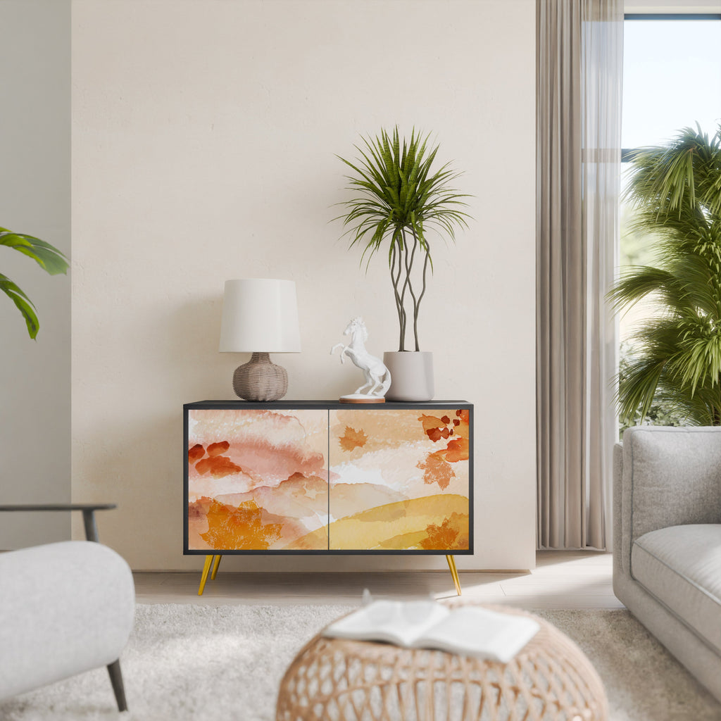 TRACES OF AUTUMN Sideboard mit 2 Türen in Schwarz