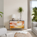 TRACES OF AUTUMN Sideboard mit 2 Türen in Schwarz