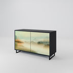 MORNING BY THE LAKE Sideboard mit 2 Türen in Schwarz