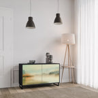 MORNING BY THE LAKE Sideboard mit 2 Türen in Schwarz