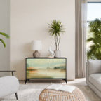 MORNING BY THE LAKE Sideboard mit 2 Türen in Schwarz