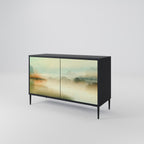 MORNING BY THE LAKE Sideboard mit 2 Türen in Schwarz