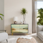 MORNING BY THE LAKE Sideboard mit 2 Türen in Schwarz