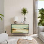 MORNING BY THE LAKE Sideboard mit 2 Türen in Schwarz