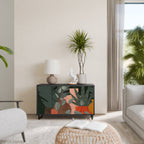 TROPICAL COMPOSITION 2-Door Sideboard in Black Finish