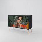 TROPICAL COMPOSITION 2-Door Sideboard in Black Finish