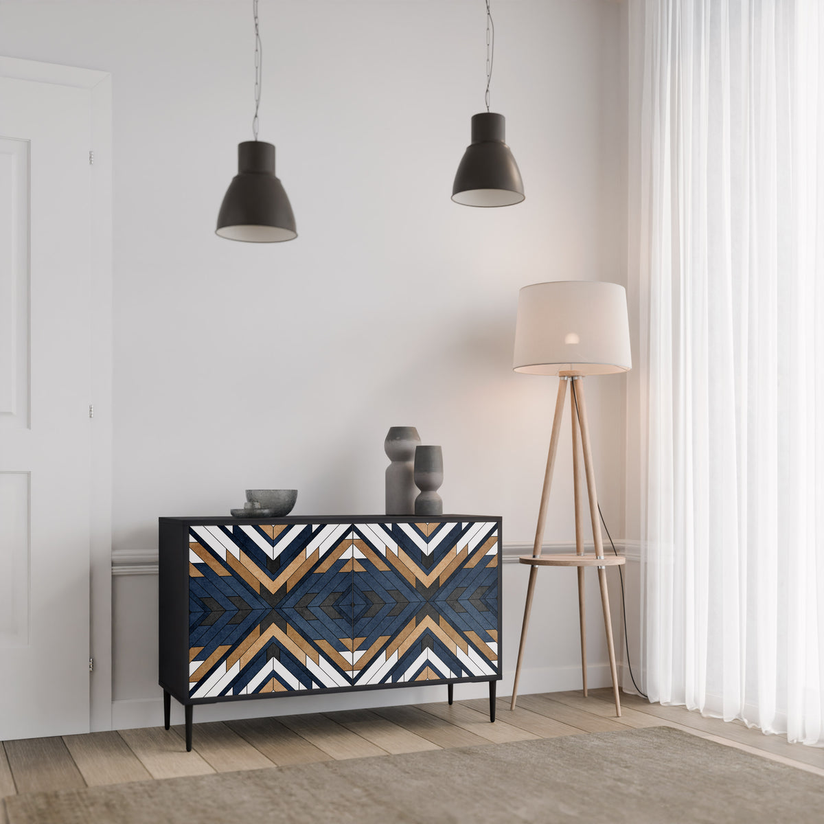 ARTFUL GEOMETRY 2-türiges Sideboard