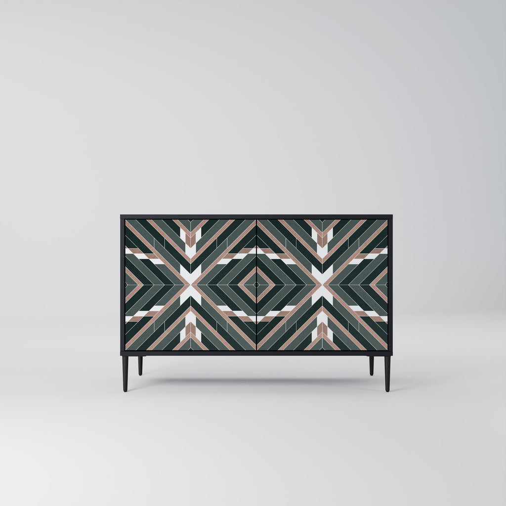 DIMENSION DELIGHTS 2-Door Sideboard in Black Finish