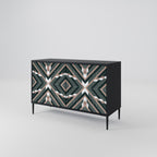 DIMENSION DELIGHTS 2-Door Sideboard in Black Finish