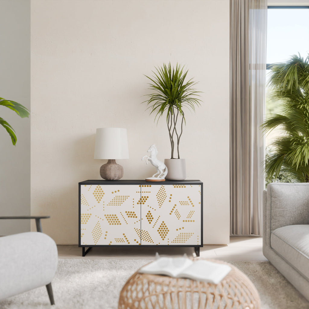 SPOTTED DAZE 2-Door Sideboard in Black Finish