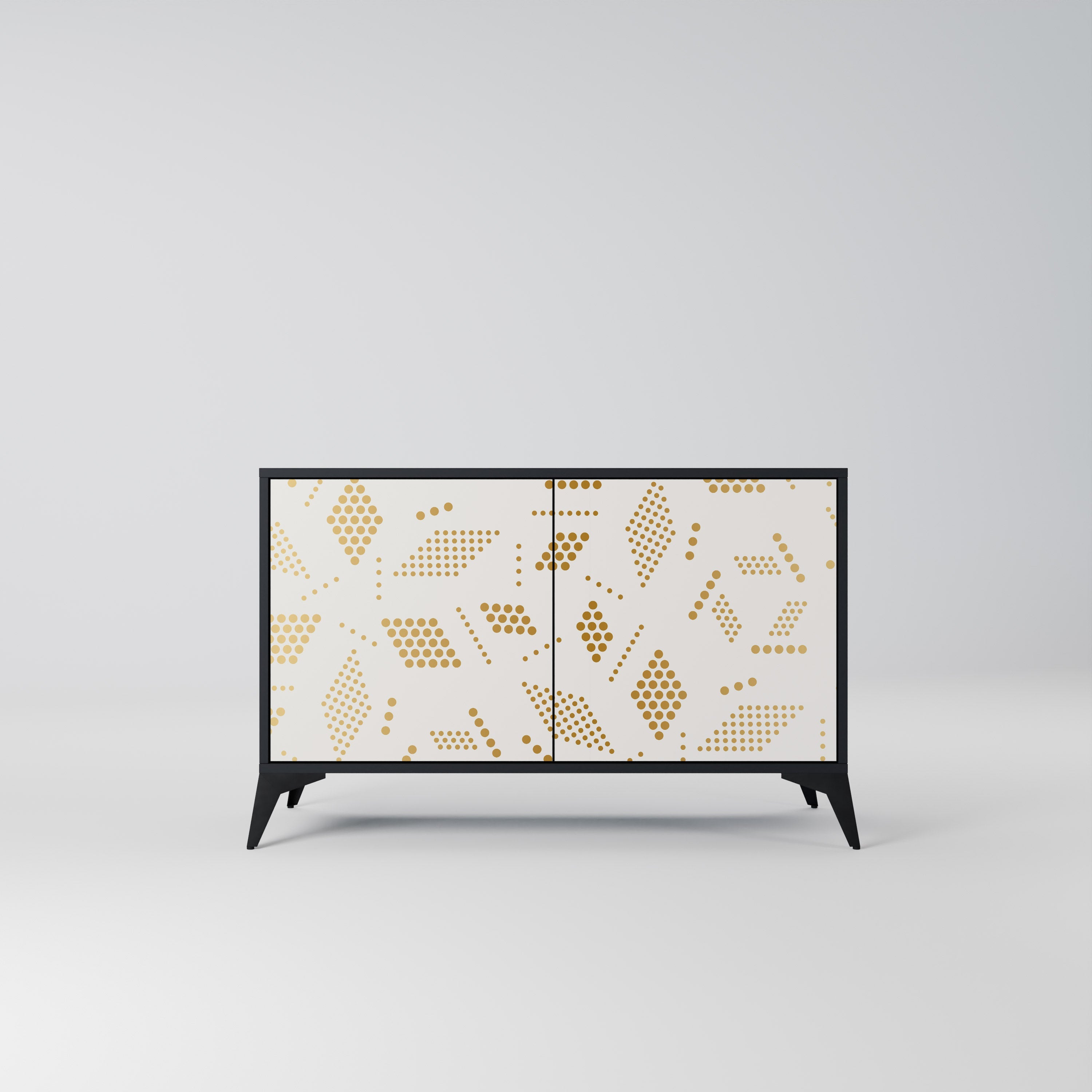 SPOTTED DAZE 2-Door Sideboard in Black Finish