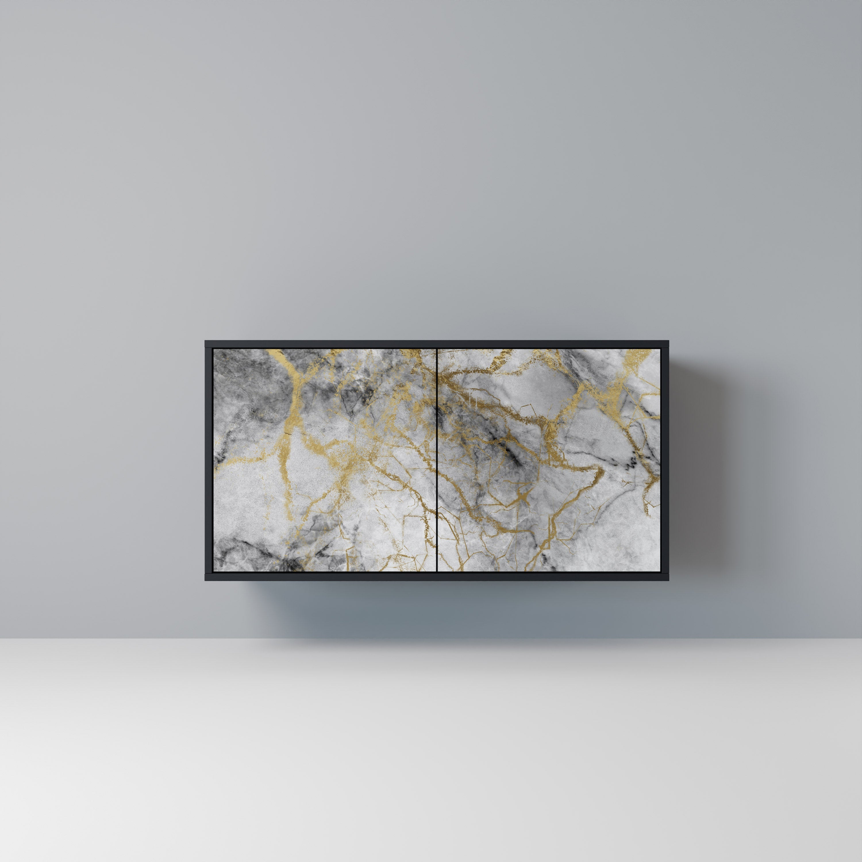 TIMELESS GLIDE 2-Door Sideboard in Black Finish