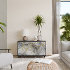 TIMELESS GLIDE 2-Door Sideboard in Black Finish