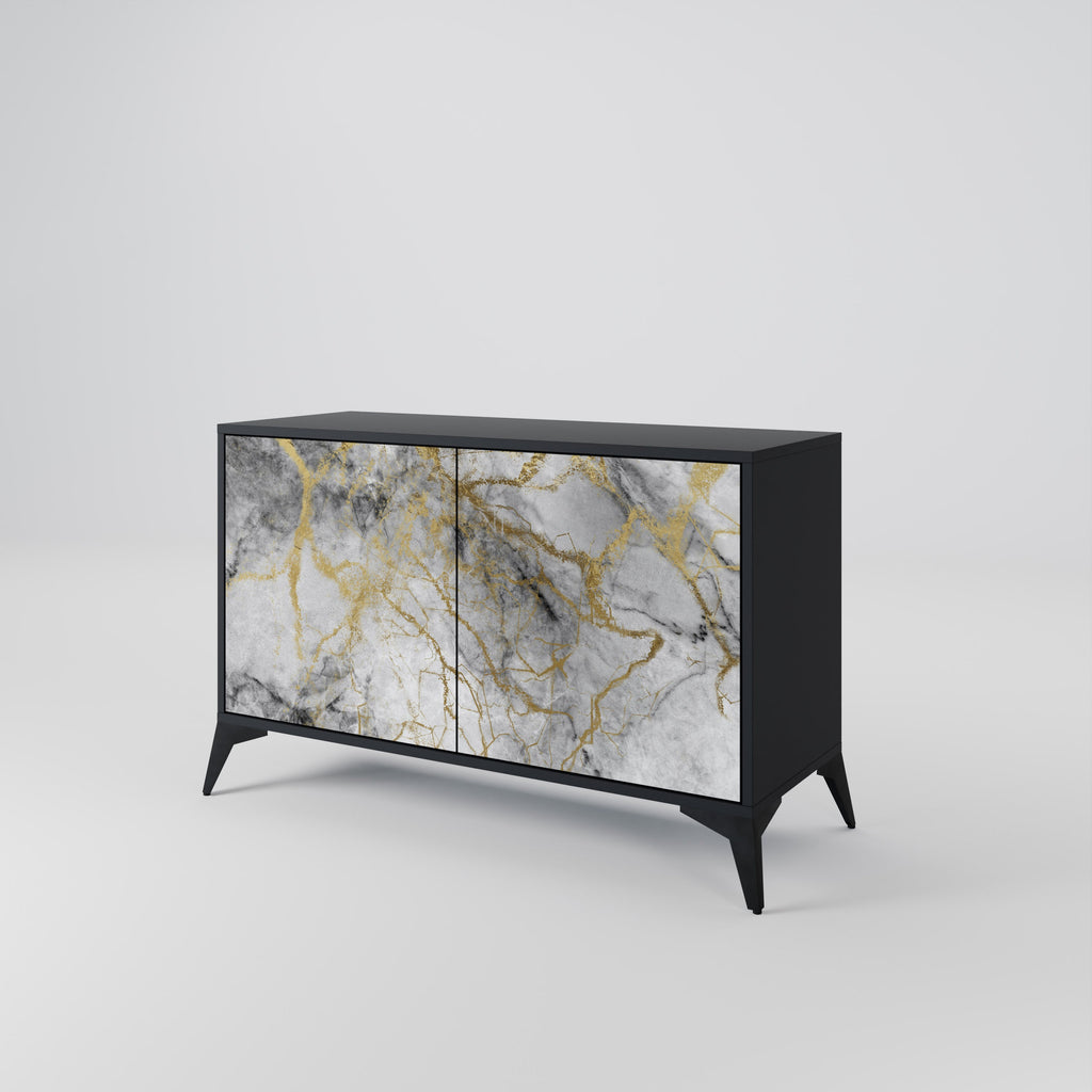 TIMELESS GLIDE 2-Door Sideboard in Black Finish