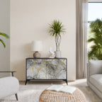 TIMELESS GLIDE 2-Door Sideboard in Black Finish