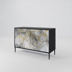 TIMELESS GLIDE 2-Door Sideboard in Black Finish
