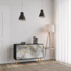 TIMELESS GLIDE 2-Door Sideboard in Black Finish