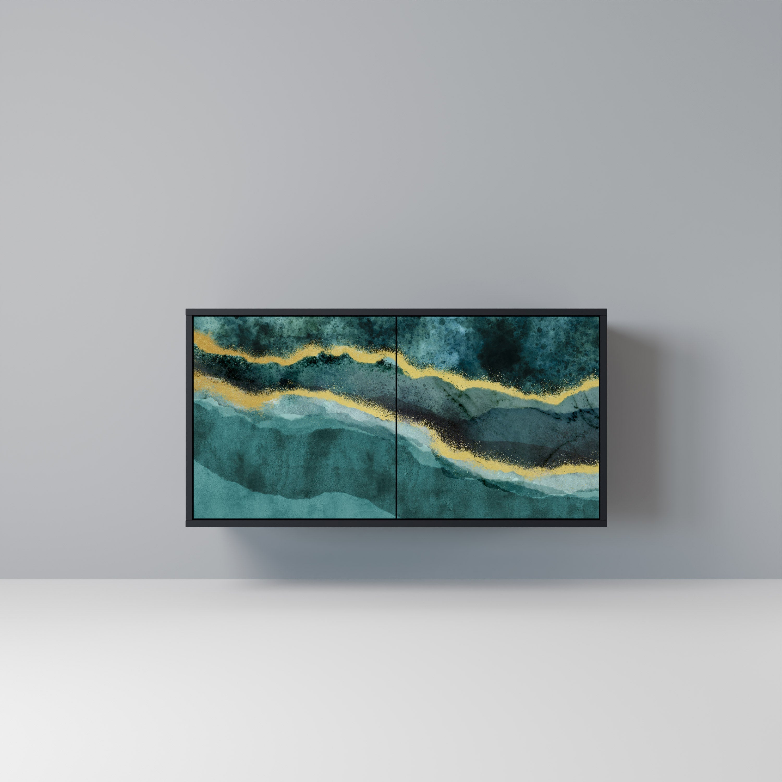 GOLDRUSH ODYSSEY 2-Door Sideboard in Black Finish