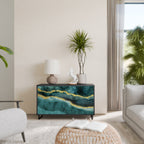 GOLDRUSH ODYSSEY 2-Door Sideboard in Black Finish