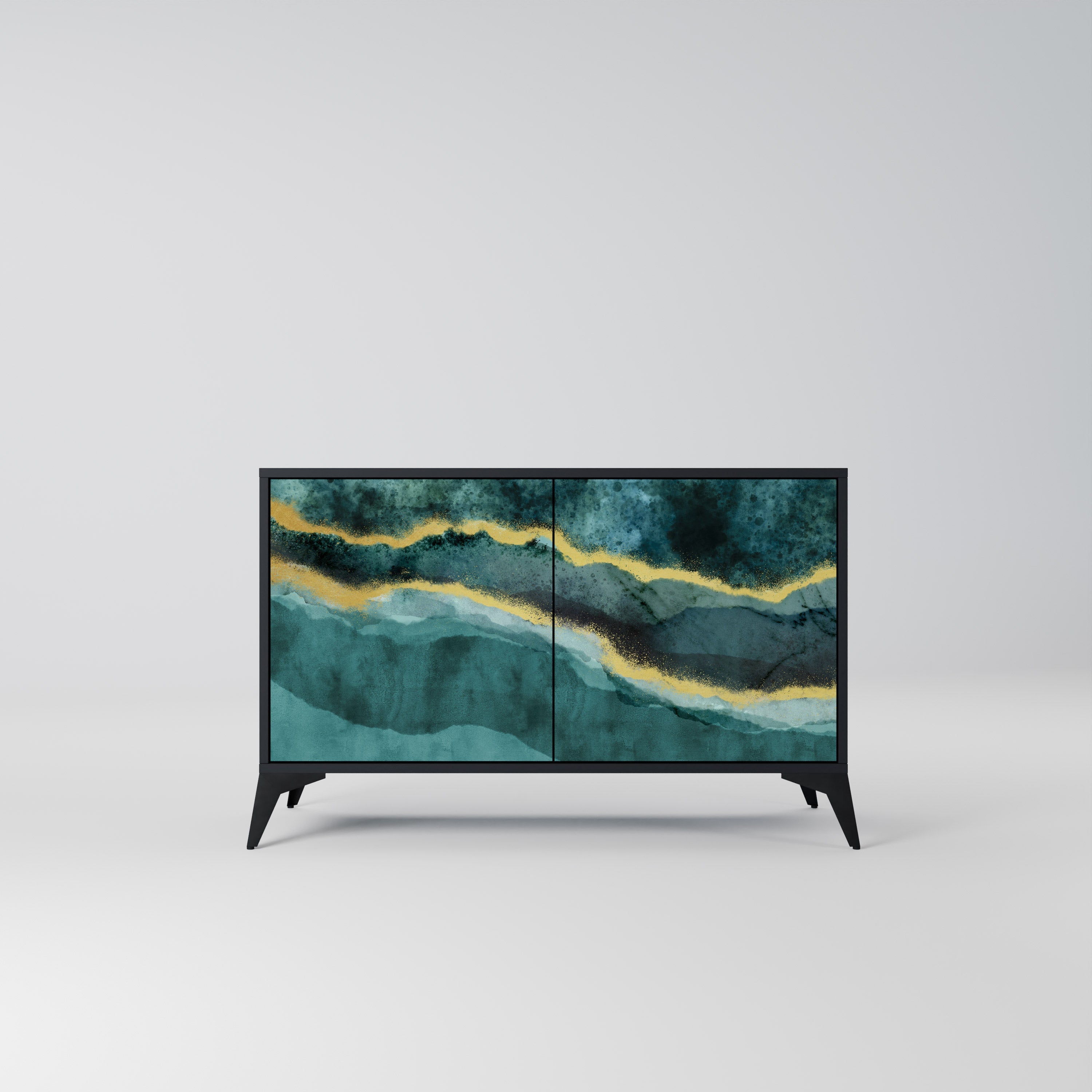 GOLDRUSH ODYSSEY 2-Door Sideboard in Black Finish