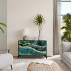 GOLDRUSH ODYSSEY 2-Door Sideboard in Black Finish