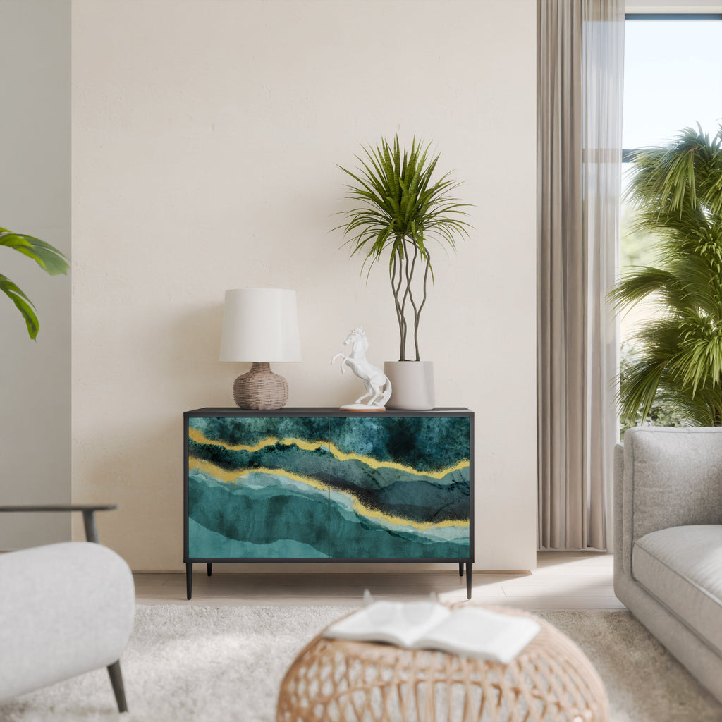 GOLDRUSH ODYSSEY 2-Door Sideboard in Black Finish