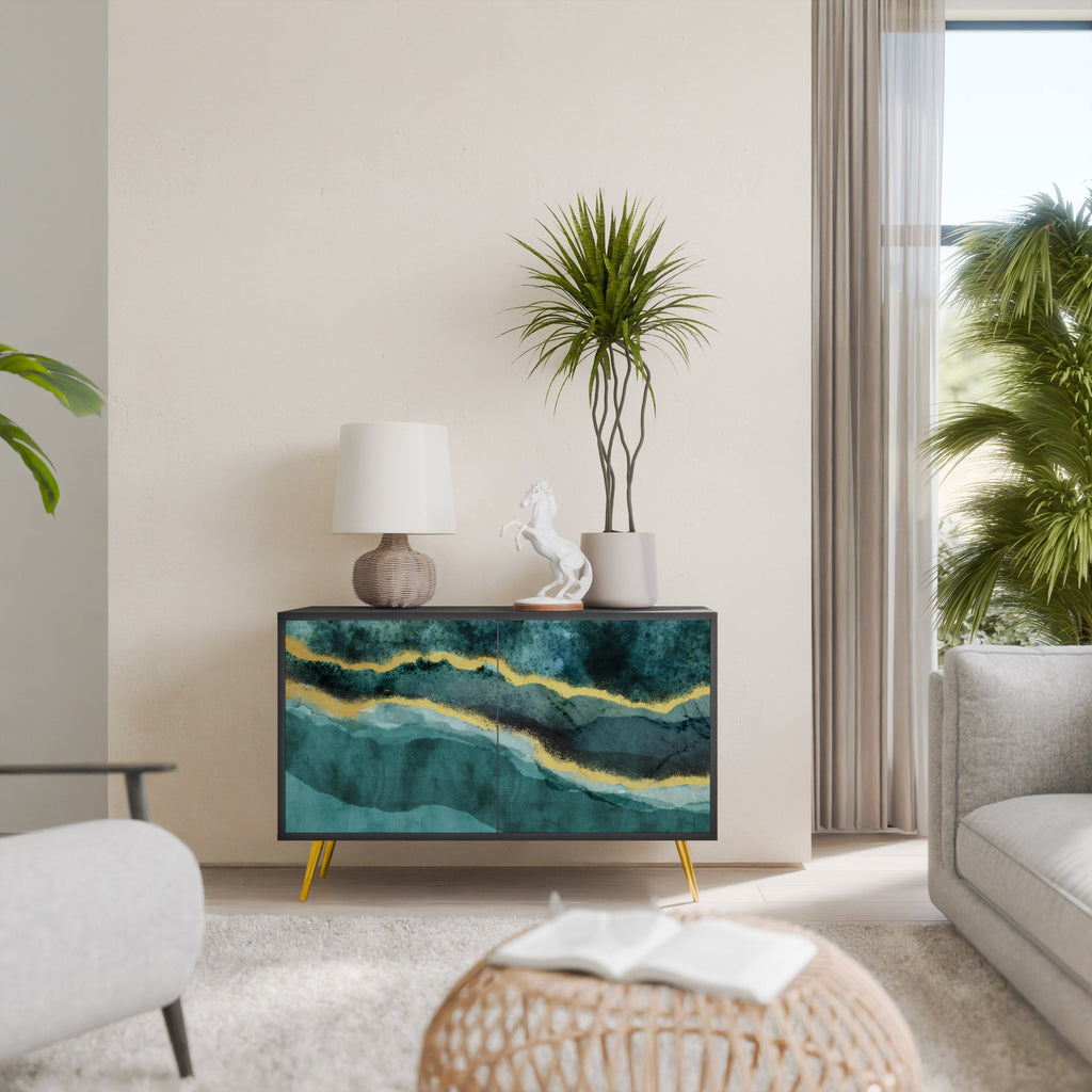 GOLDRUSH ODYSSEY 2-Door Sideboard in Black Finish